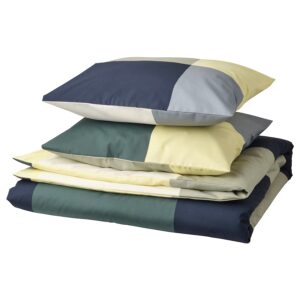 Housse de couette vert/multicolore